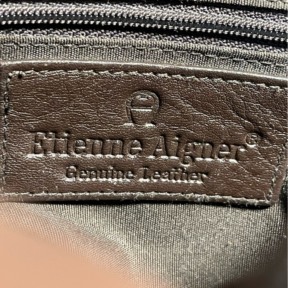 Etienne Aigner vintage camera bag brown leather - Picture 10 of 15
